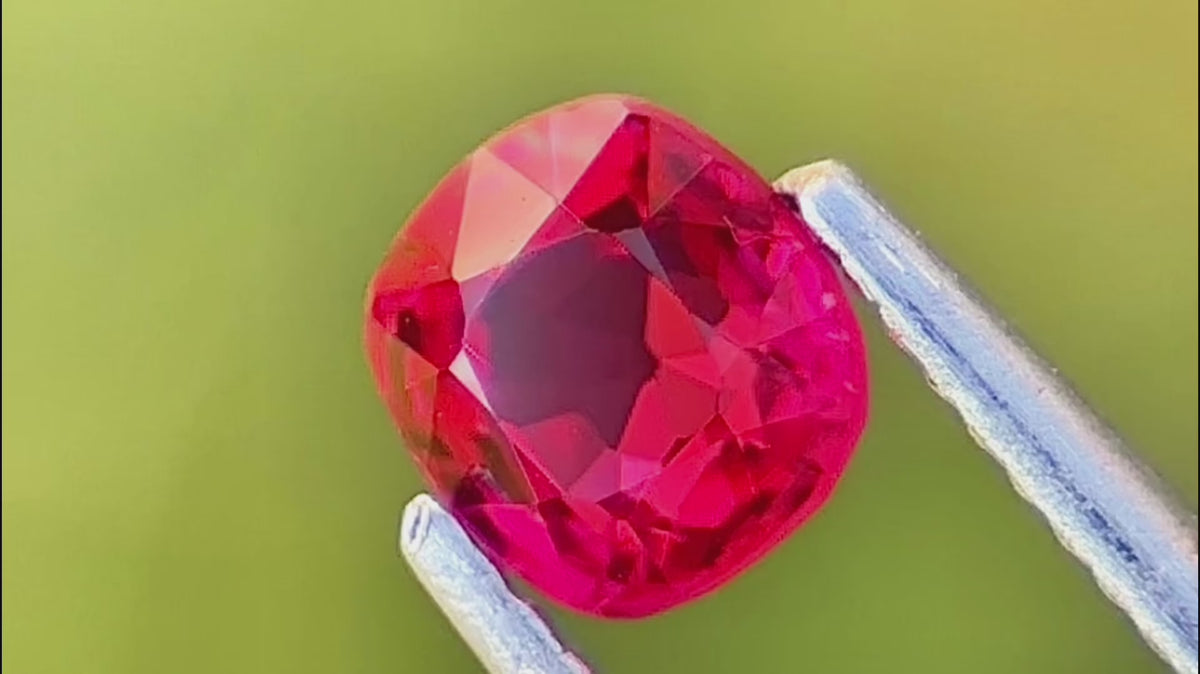 1.85 Carats! Pink authentic Spinel Faceted 9x7 MM Pear Shape . Calibrated Stone. Loose Gemstone.