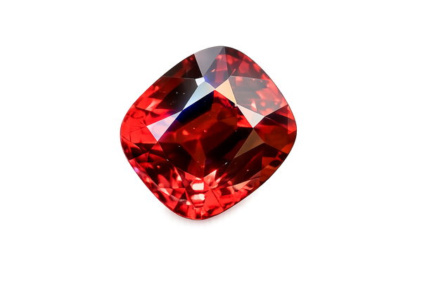 Orangey-Red Mogok Spinel 1.47ct — Natural Untreated Cushion Cut