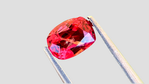 Ethically sourced 0.50ct Reddish-Pink Natural Spinel, showcasing natural beauty with visible inclusions