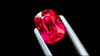 0.51ct neon red Burmese spinel, ethically sourced from Mogok, Myanmar, showcasing rare untreated natural beauty for fine jewellery.