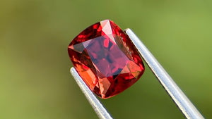 Red-orangish natural gemstone spinel , Burmese origin 